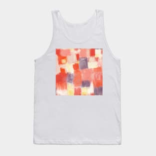 City Sunset Geometric Abstract Painting Tank Top